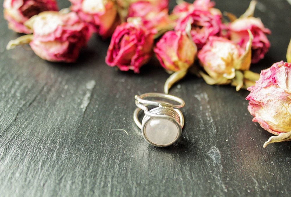 Statement moonstone ring