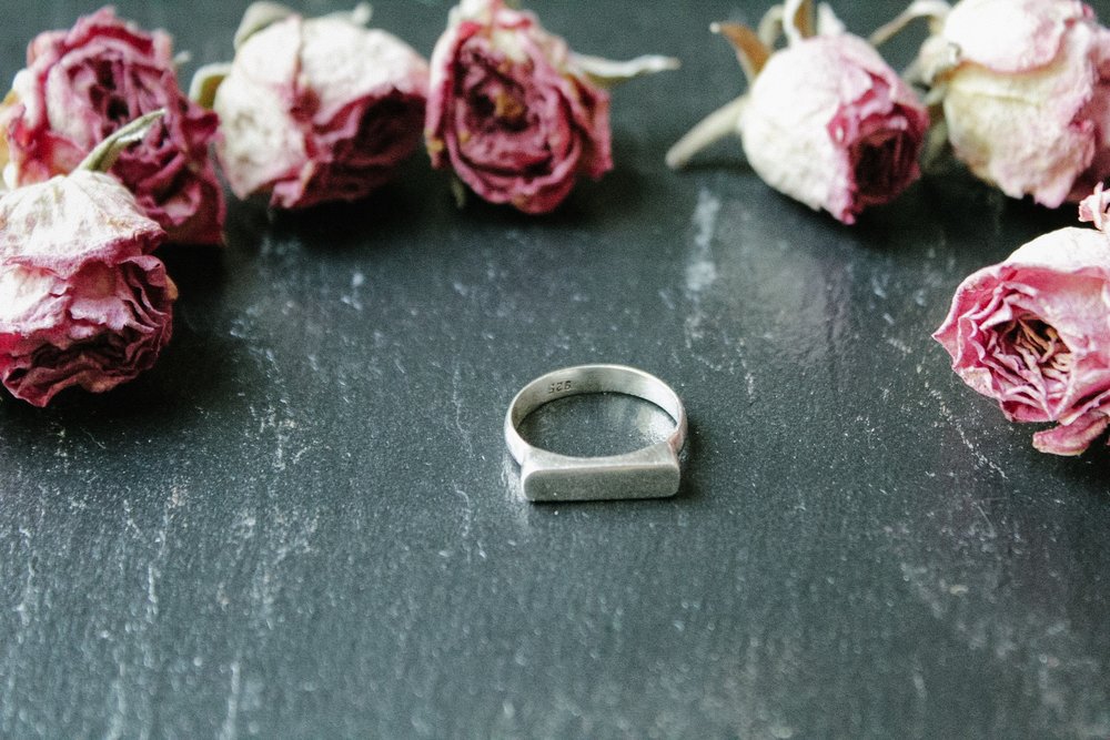 minimalist sterling silver ring